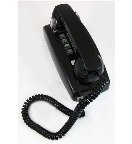 Front. Cortelco - 2554-VOE-BK Wall Valueline Corded Telephone - Black.