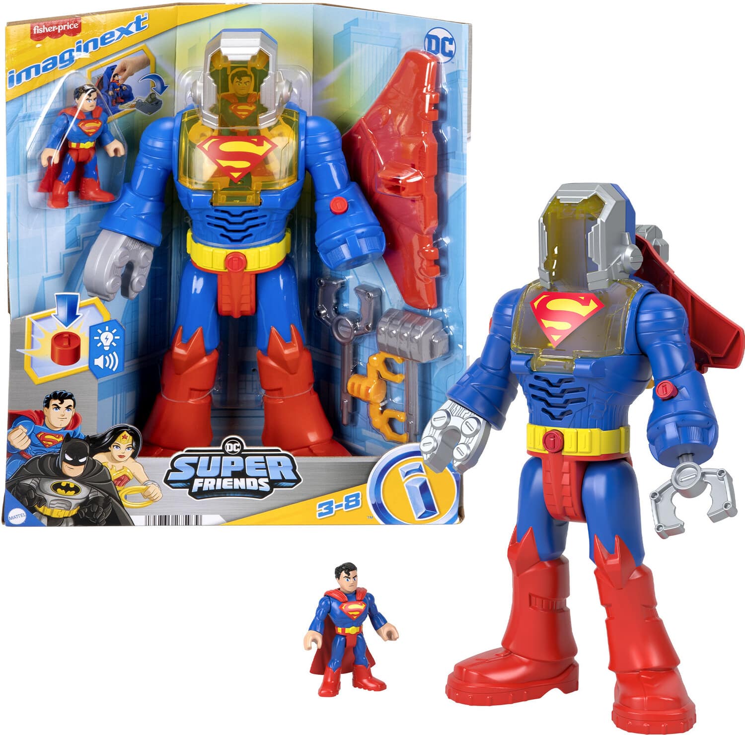 Fisher Price - Imaginext DC Super Friends: Superman Insider & Exo Suit - Collectibles - Multicolor