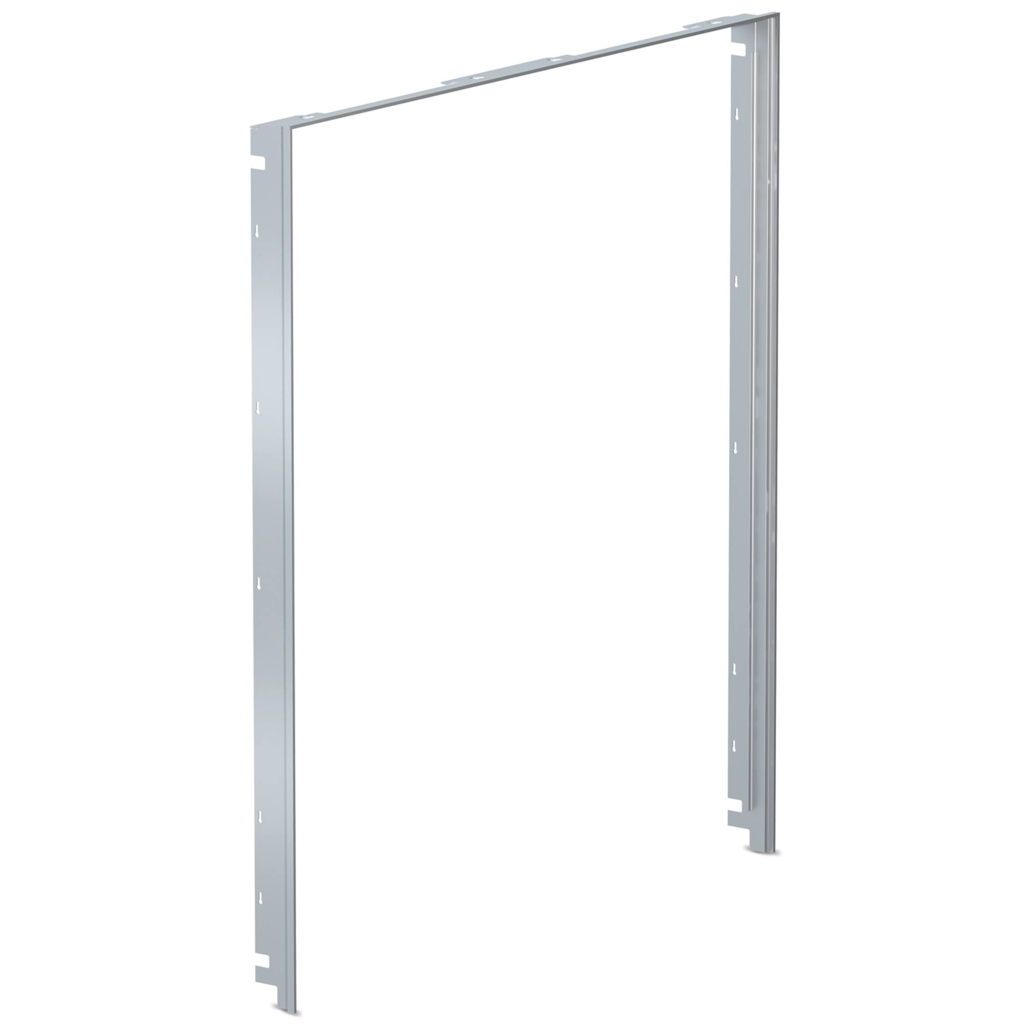 Angle. Miele - Miele KFK7201 Decor Frame Set for Side-by-Side 36" MasterCool Refrigerators KFMC 3846 L/R/FD and KFMC 3642 L/R/FD - Stainless Steel.