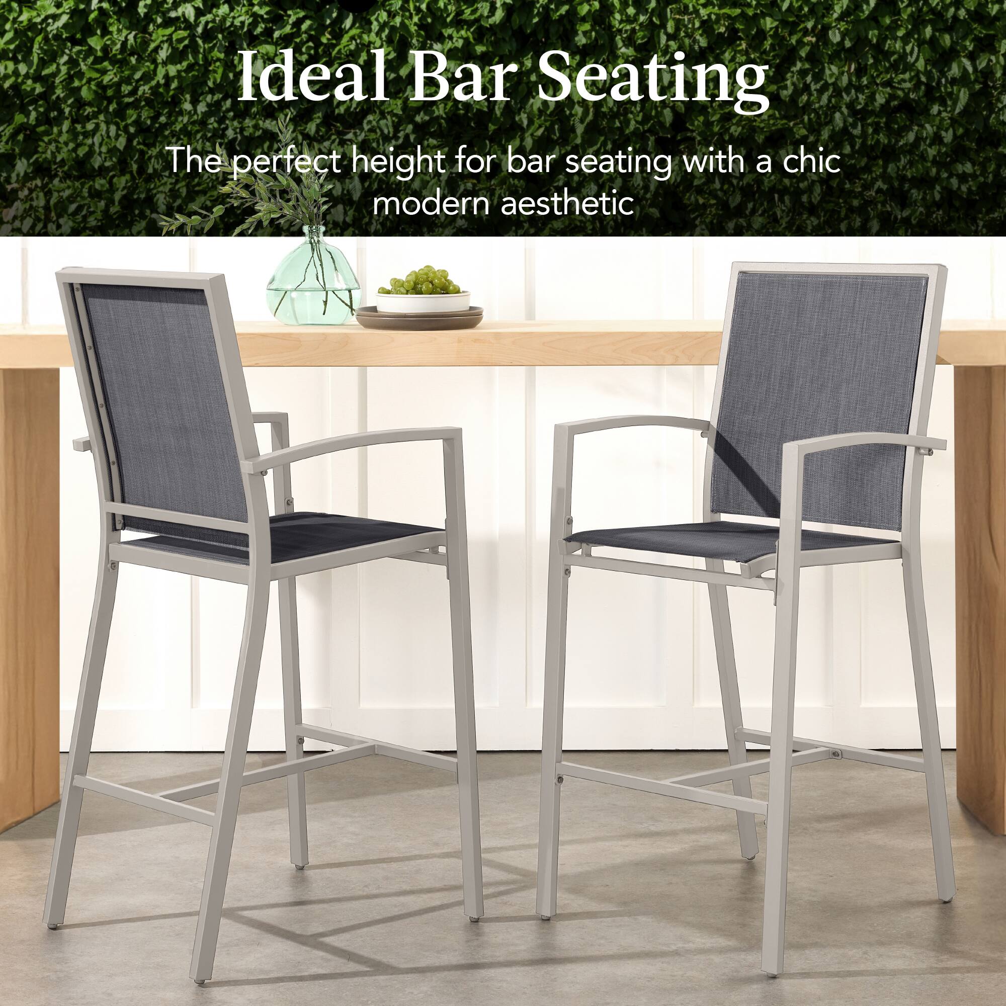 Ideal Bar Seating

The perfect height for bar seating with a chic modern aesthetic