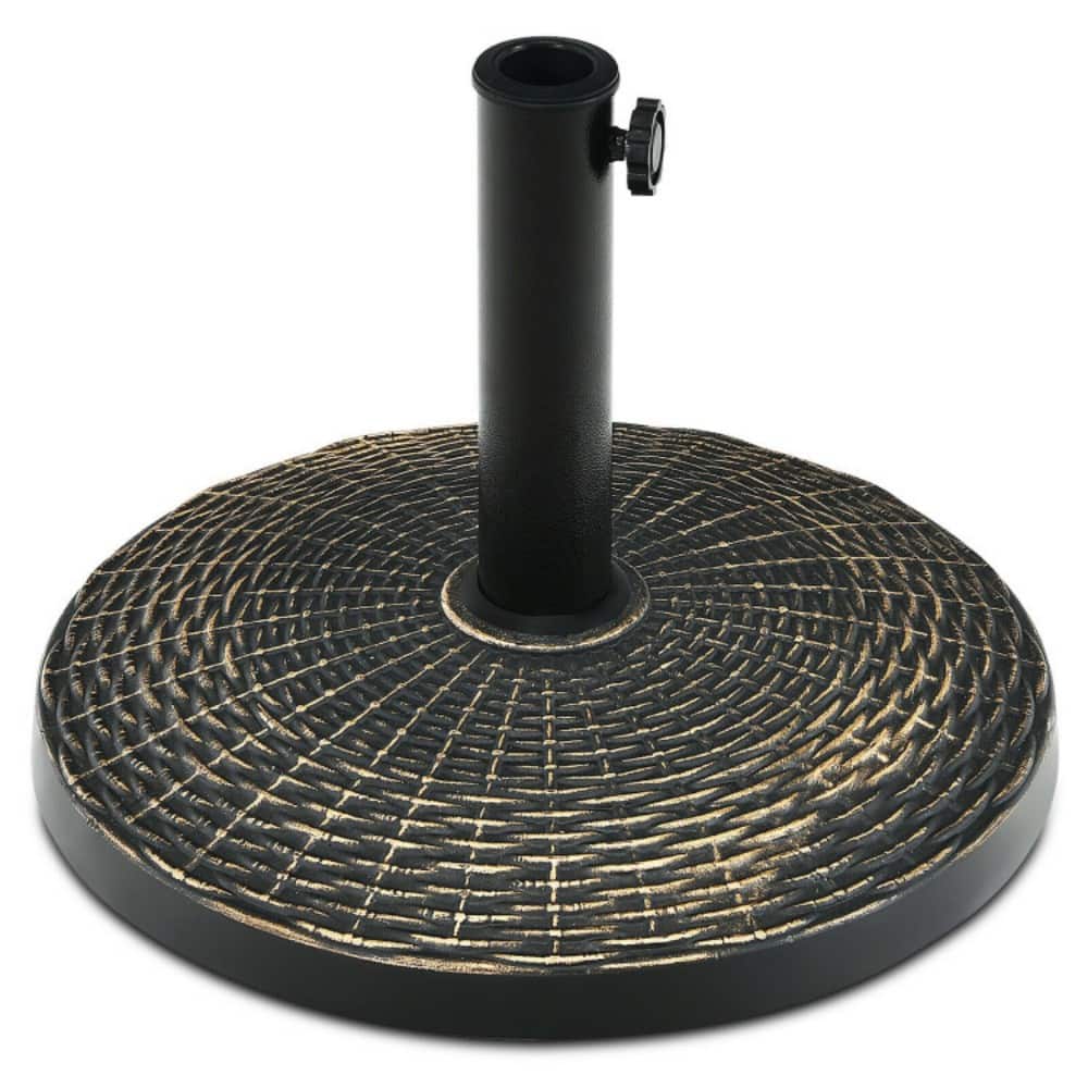 Mondawe - 27 lbs Patio Market Umbrella Base Stand - Bronze