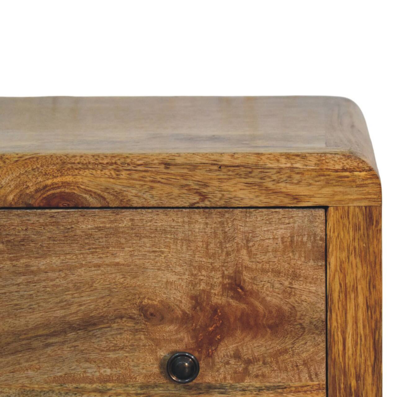 Alt View 1. Artisan Furniture - Artisan Furniture Solid Wood Oakish Three Drawer Chest, Beige - Beige.