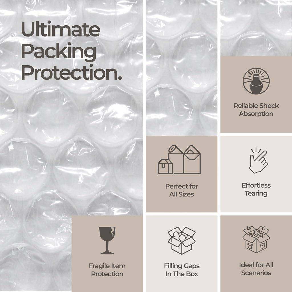 Ultimate Packing Protection.

- Reliable Shock Absorption
- Perfect for All Sizes
- Effortless Tearing
- Fragile Item Protection
- Filling Gaps In The Box
- Ideal for All Scenarios