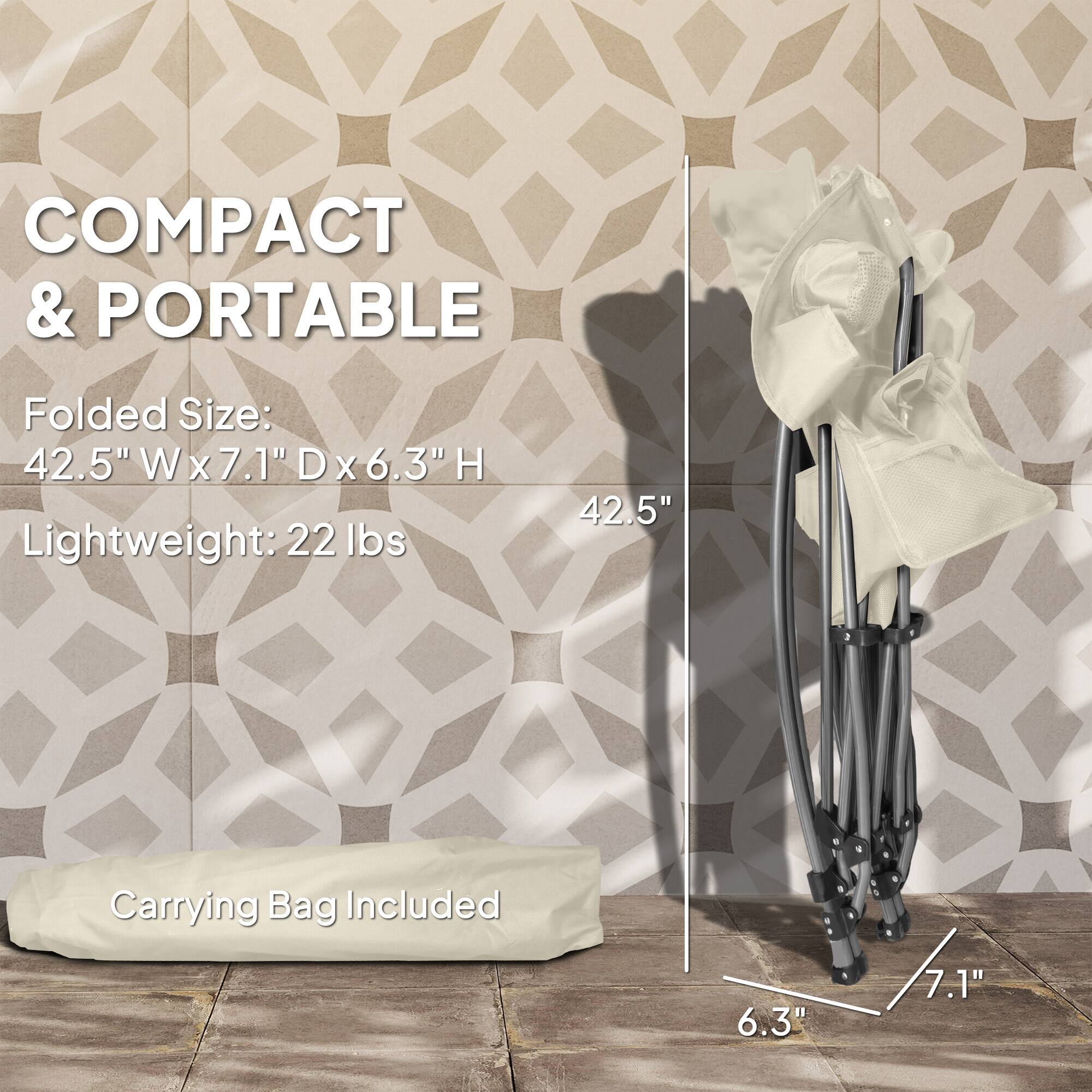 COMPACT & PORTABLE
Folded Size: 42.5" Wx7.1" D x 6.3" H
Lightweight: 22 lbs
42.5"
Carrying Bag Included
6.3"
7.1"