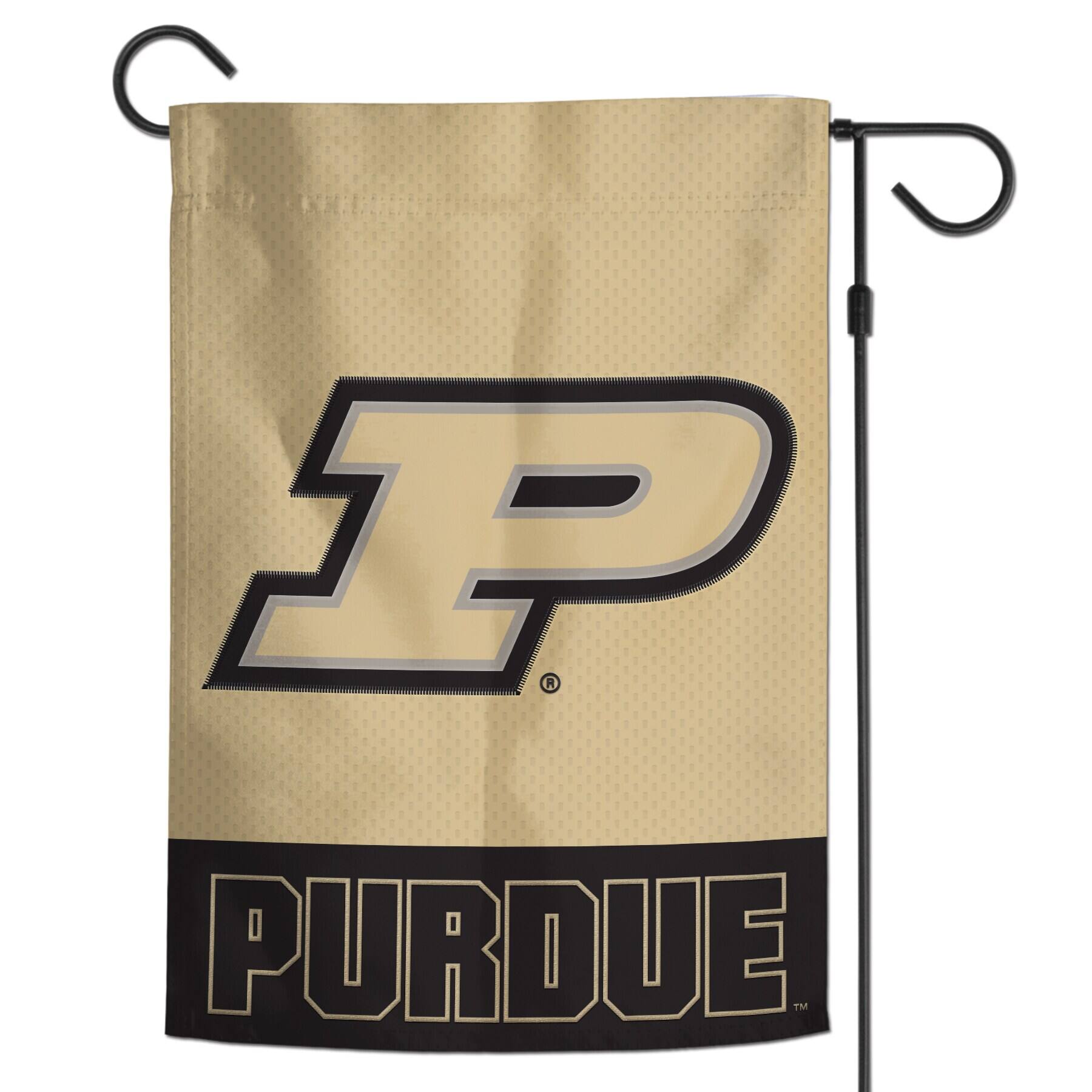 Alt View 1. WinCraft - Purdue Boilermakers 12" x 18" Applique Garden Flag - Multicolor.