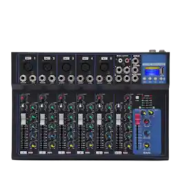 Home Collection - Portable 7-Channel Bluetooth Audio Mixer USB DJ Sound Mixing Console Board