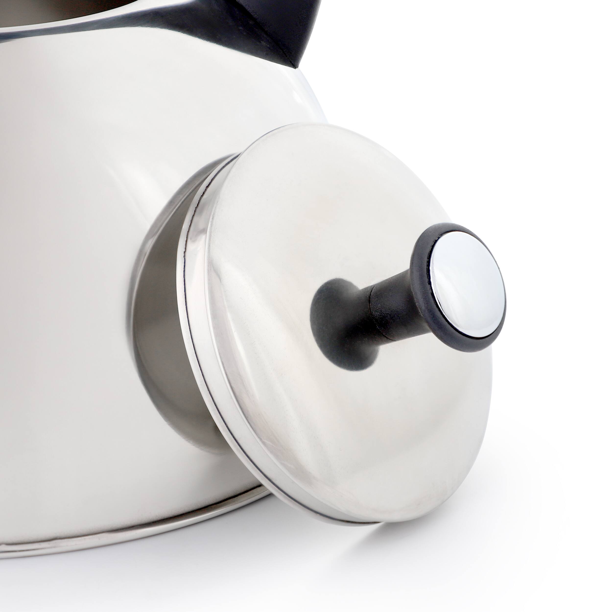 Alt View 3. Mr. Coffee - Mr. Coffee Daneswell 2.1 Quart Stainless Steel Whistling Tea Kettle - Silver.