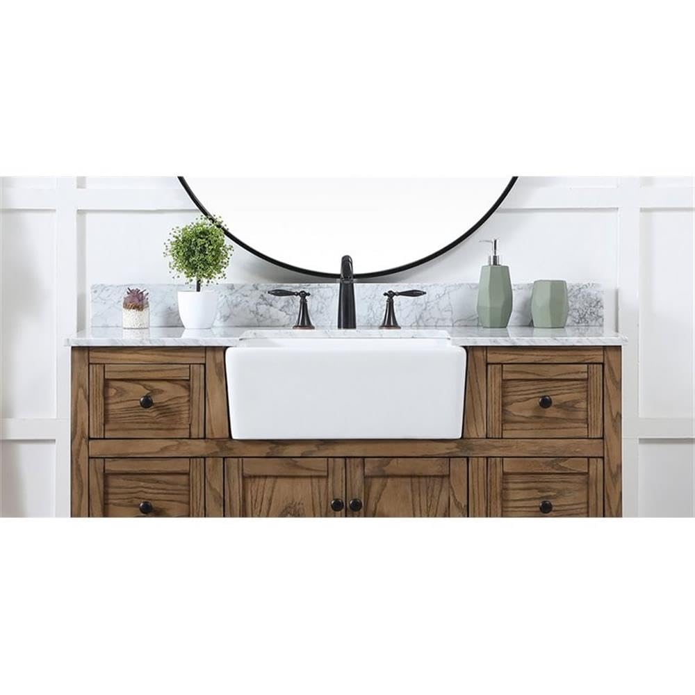 Alt View 1. Elegant Kitchen and Bath - 48 inch backsplash in carrara white - Carrara White.