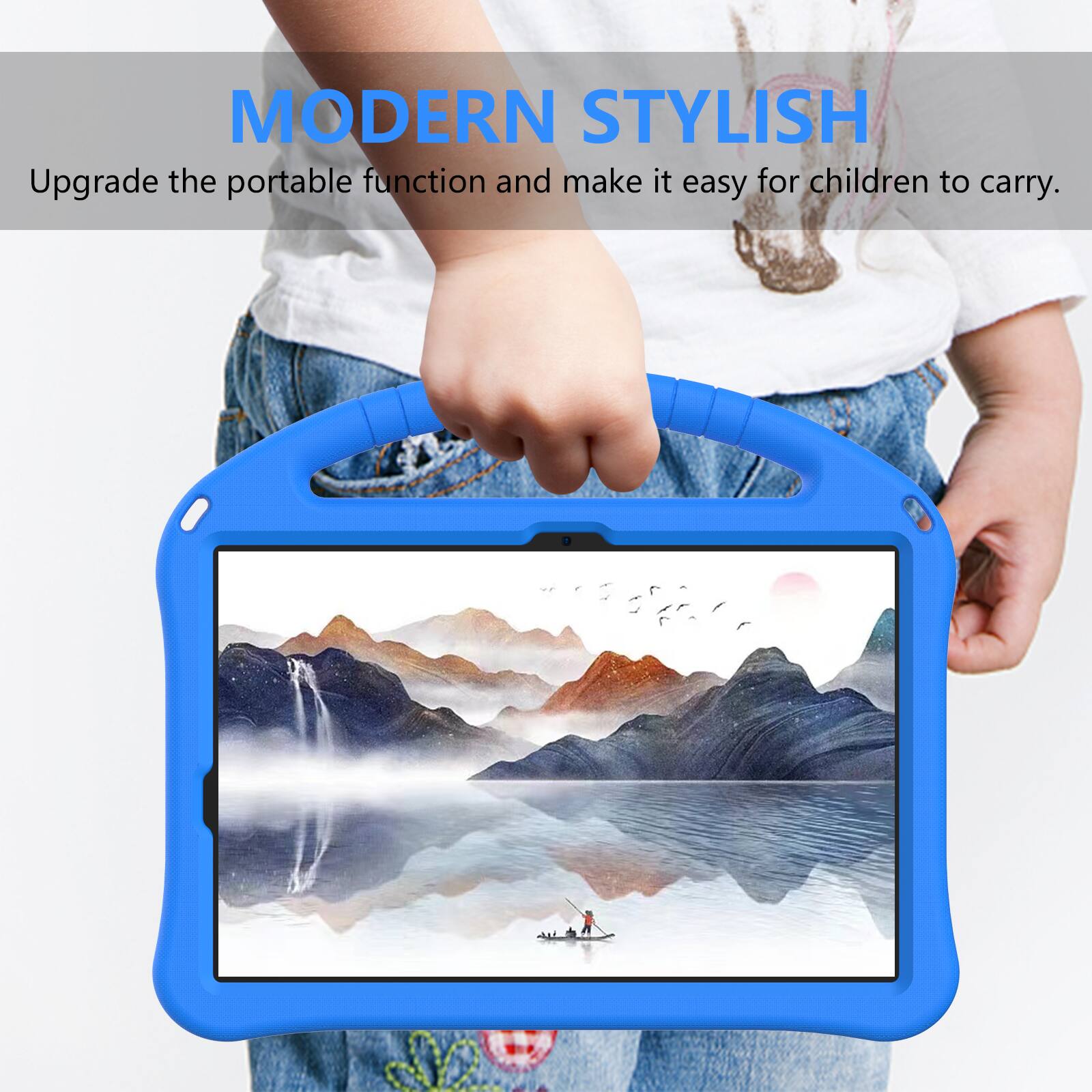 MODERN STYLISH  
Upgrade the portable function and make it easy for children to carry.