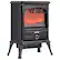 Front. VEVOR - 22.8inch Freestanding Fireplaces, 1500W 5120BTU Portable Electric Fireplace Stove Heater, with Overheating Protection - Black.