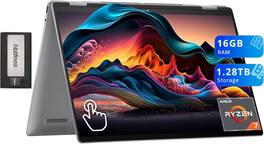 HP - Envy x360 2-in-1 16" WUXGA Touchscreen Laptop, Ryzen 7 8840HS, 16GB LPDDR5, 1TB SSD, Win 11 Home + 256GB Docking Station - Silver