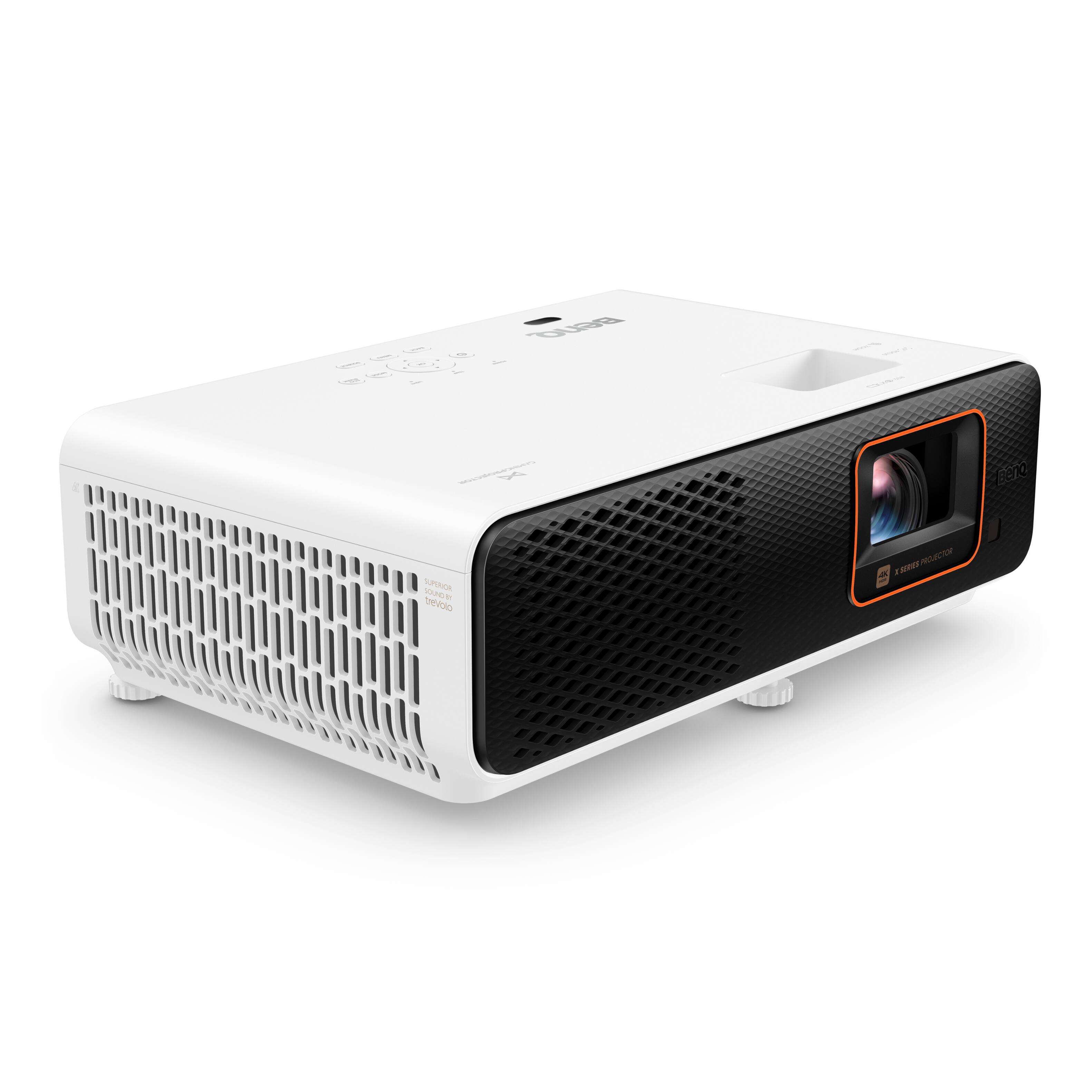 Angle. BenQ - X500i 4K HDR DLP 4LED Short Throw Smart Gaming Projector - White.