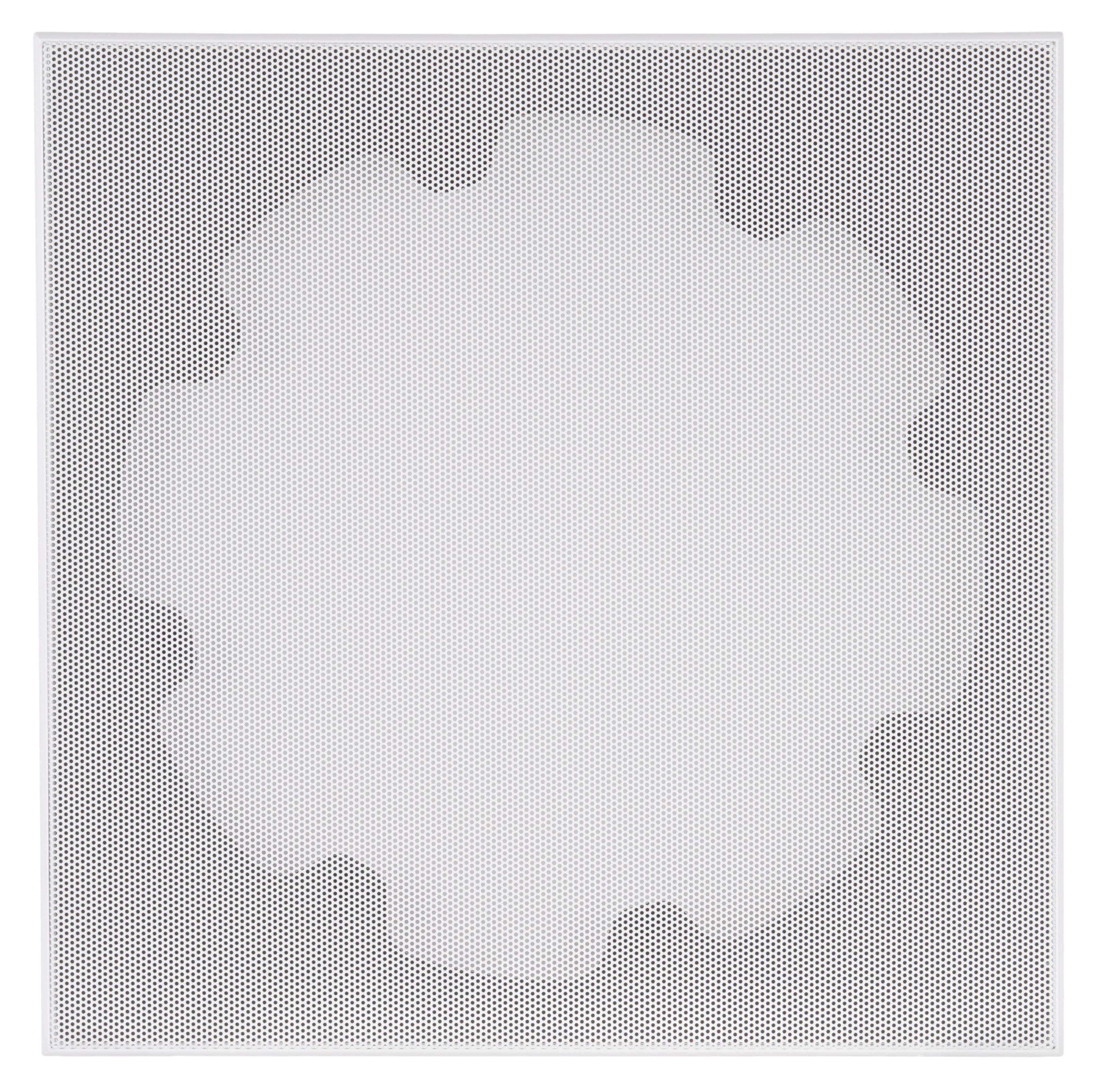 Front. Sonance - XPC-8WSQ-T - Visual Experience Extreme 8" Woofer Large Micro-Trim Square Adapter with Grille (Each) - Paintable White.