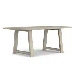 Simpli Home - Whitley 72 inch Wide Solid Mango Farmhouse Dining Table - White Wash
