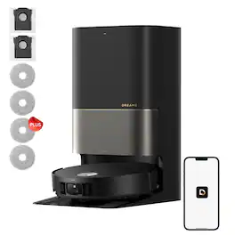 Dreame - X50 Ultra Kit Robot Vacuum and Mop with Auto-Empty and Mop Self-Cleaning, 20KPa Suction, Detangling Brush - Black