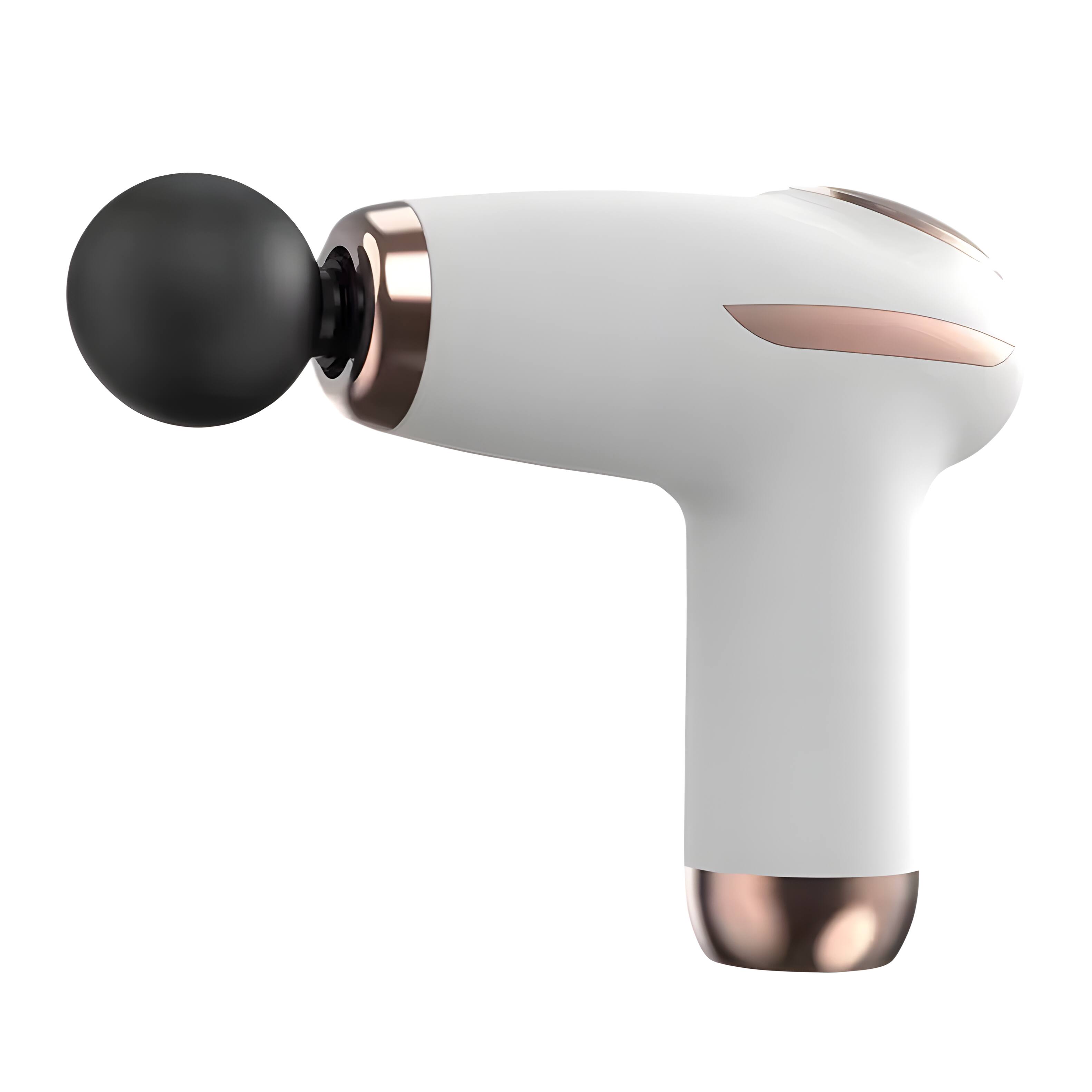 Front. Cluzine - Fitness Mini Fascia Gun Handheld Vibration Massager for Cervical Spine Muscle Relief - White.