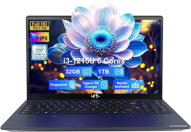 Full HD 1920 x 1080
IPS SUPER CLEAR
intel CORE i3
i3-1215U 6 Cores
32GB
1TB SSD
Fingerprint
Type-C PD Charger
Backlit keyboard