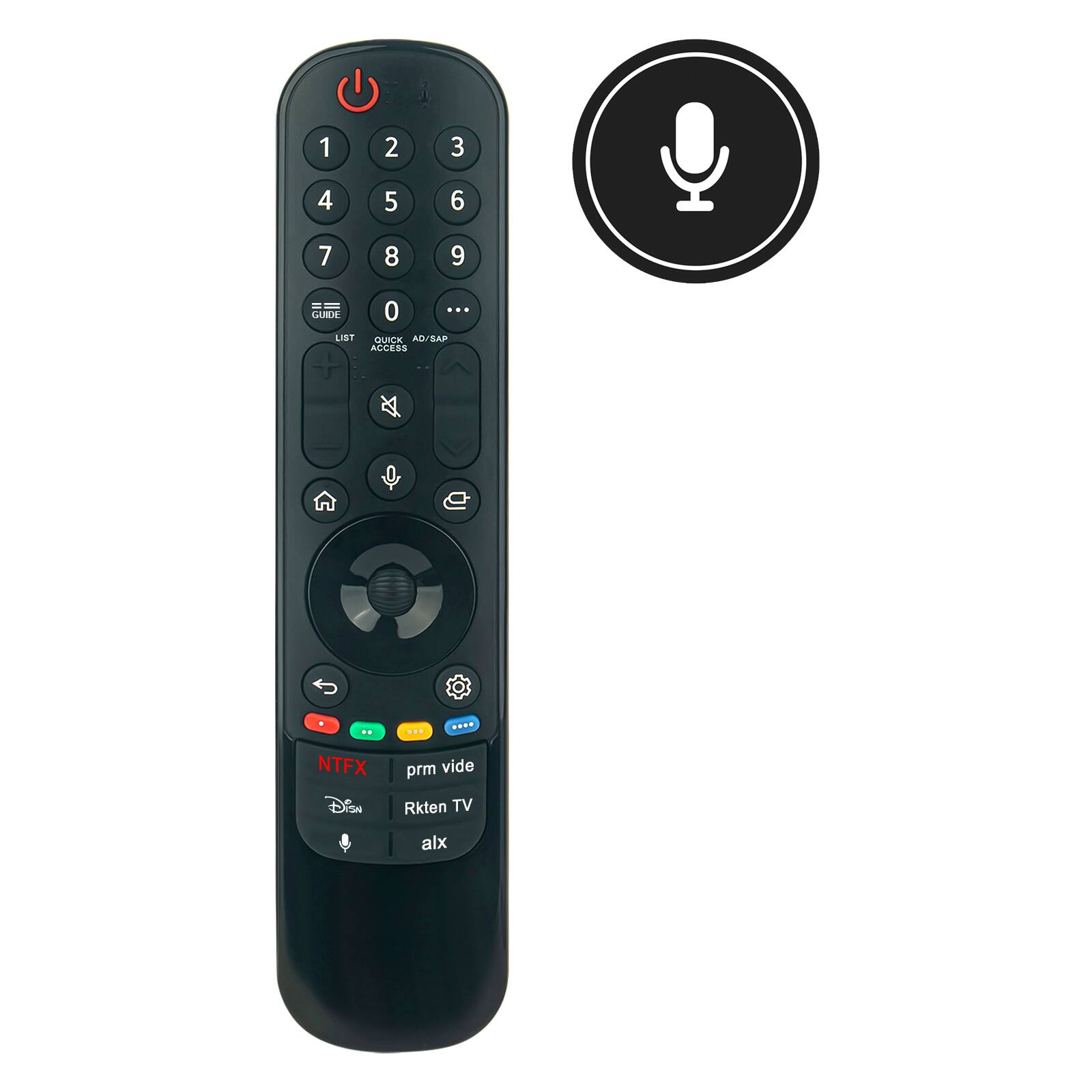 VINABTY - New Voice Replaced Remote Fits for LG MR22GA MR22GN TV 28LM400BPU 32LQ630BPUA 43NANO75UQA 43UN7000PUB 43UQ7070ZUD - Black