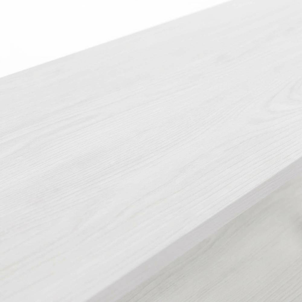 Alt View 4. FurniFact - White 4-Tier Corner TV Stand for TVs up to 55 inches with easy assembly - White.