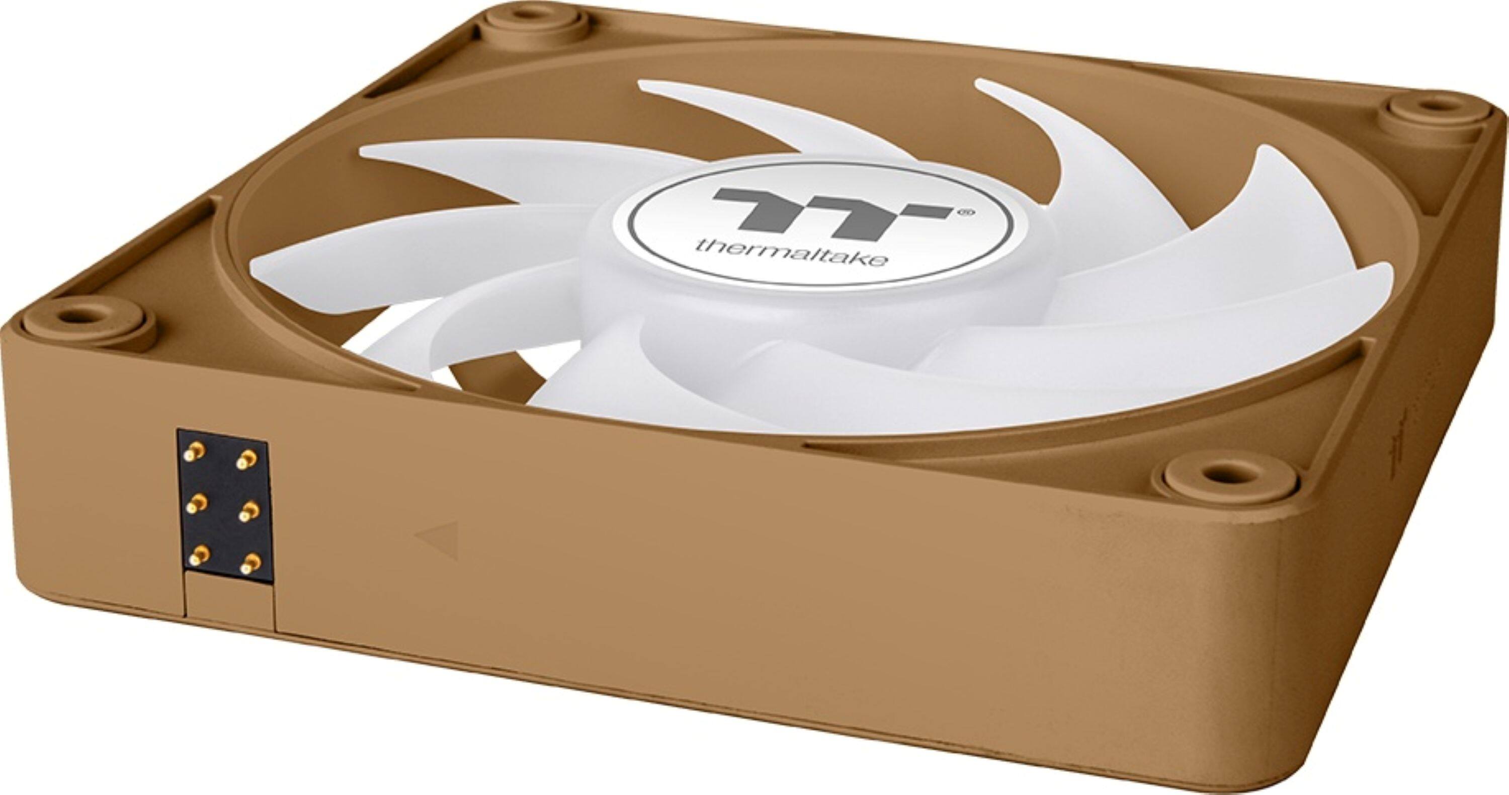 Alt View 6. Thermaltake - CT120 EX ARGB Sync 120mm Computer Case Cooling Fan (3-Pack) - Gravel Sand.