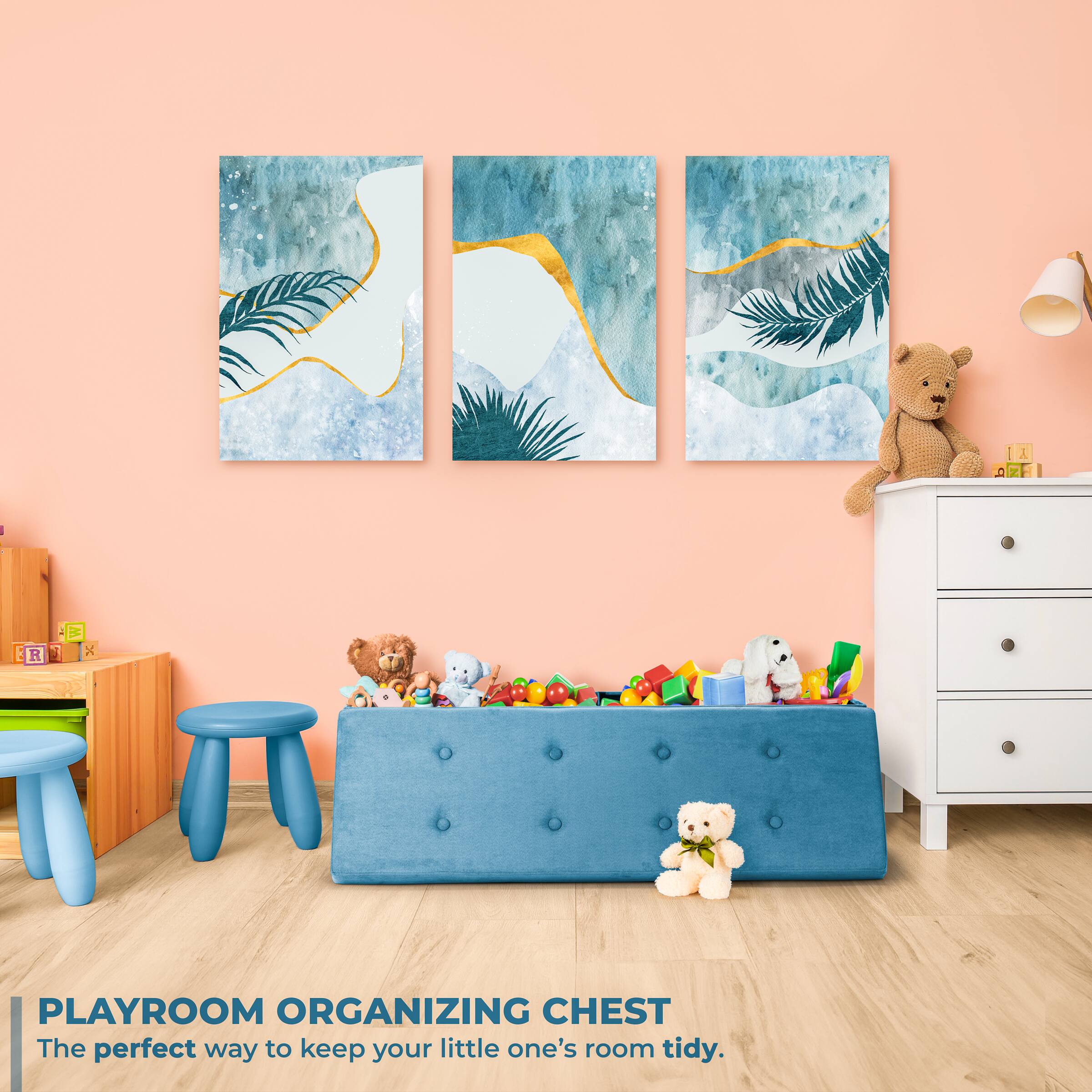 PLAYROOM ORGANIZING CHEST  
The perfect way to keep your little one's room tidy.