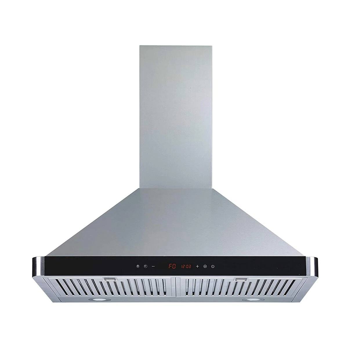 Front. Winflo - Winflo 30 inch Convertible 480 CFM Stainless Steel Wall Mount  Range Hood with Baffle Filters - Stainless Steel.