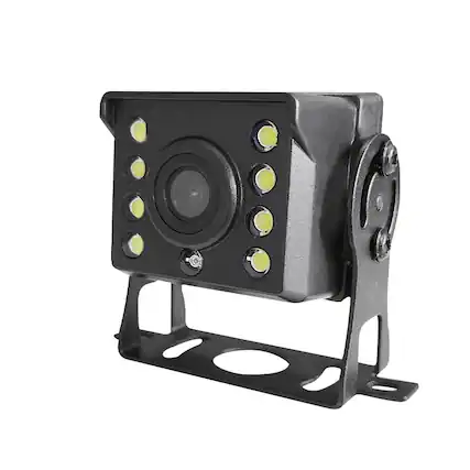 Front. Cluzine - 8 LED AHD Truck Backup Camera, IP67 Waterproof, Full Color Night Vision for Large Vehicles.