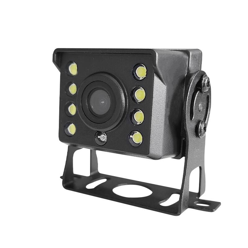 Front. Cluzine - 8 LED AHD Truck Backup Camera, IP67 Waterproof, Full Color Night Vision for Large Vehicles.