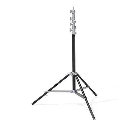 Front. RAUBAY - LT30 Light Stand – Silver Regular Version 10ft Air Cushion, Adjustable Heavy Duty Aluminum Photography Light Support.