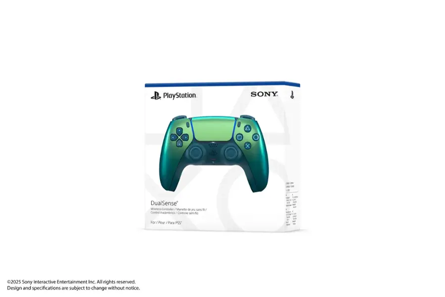 PlayStation. SONY. X - - 3e - -de DualSense Wireless Controller. Manetto de yeu sans N / Control nalmbrico/ Controle sem to For For/Pour/Para. Pour / Para PSS - - - - MW L ard - - - - - wSm. Lo c sol a - - - - 2025 Sony Interactive Entertainment Inc. All rights reserved. Design and specifications are subject to change without notice.