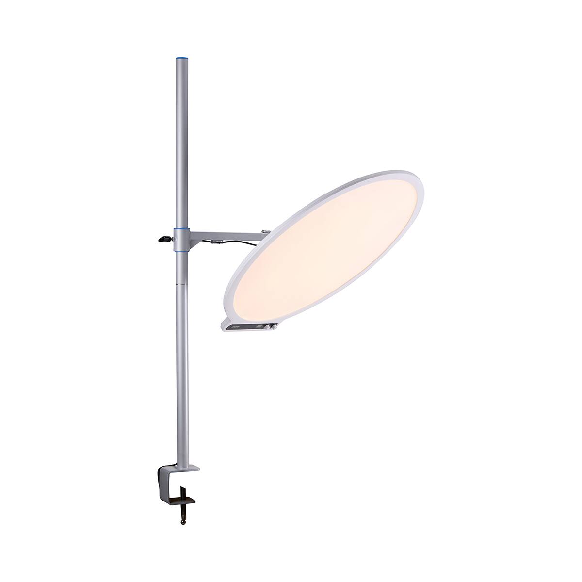 Alt View 7. Amaran - amaran Verge Max 22" 60W Bi-Color Circular LED Light Panel, White - Includes Desk Clamp Stand with a 360deg Swing.