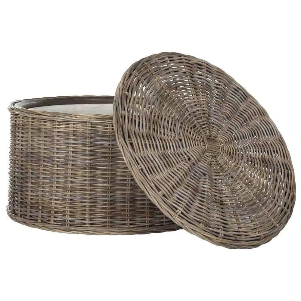 Safavieh - Home Collection Coffee Table, Grey, 28.5 in x 28.5 in x 17 in - Gray