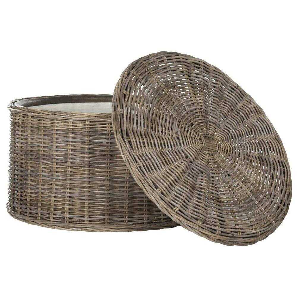 Front. Safavieh - Home Collection Coffee Table, Grey, 28.5 in x 28.5 in x 17 in - Gray.