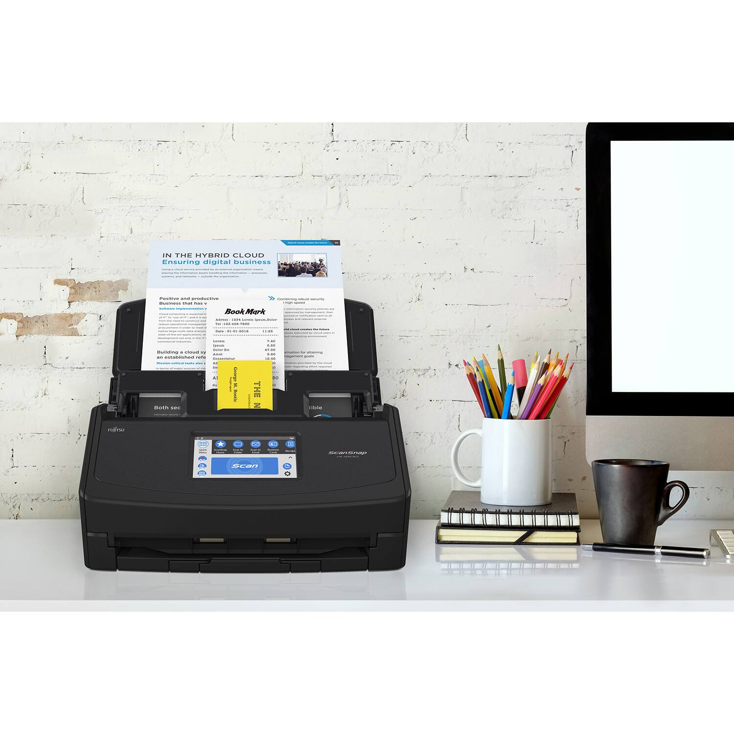 Ricoh ScanSnap iX1600 Versatile Cloud Enabled Document Scanner for