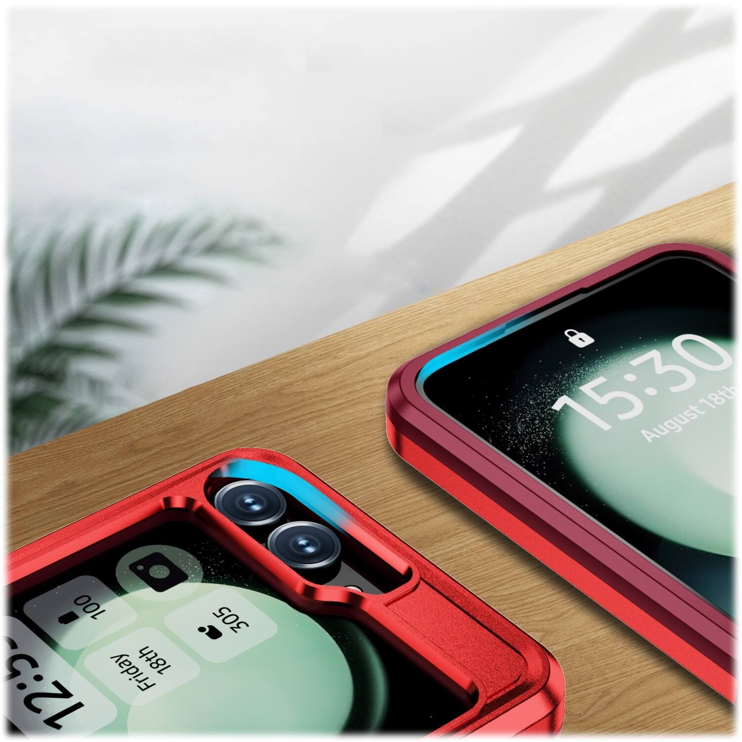 The text on the image reads: "15:30 August 18th 100 Friday 12:5m 305".