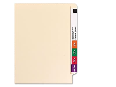 Alt View 2. Smead - Smead End Tab File Folder, Straight Cut, Letter Size, Manila, 100/Box (24100) - Manila.