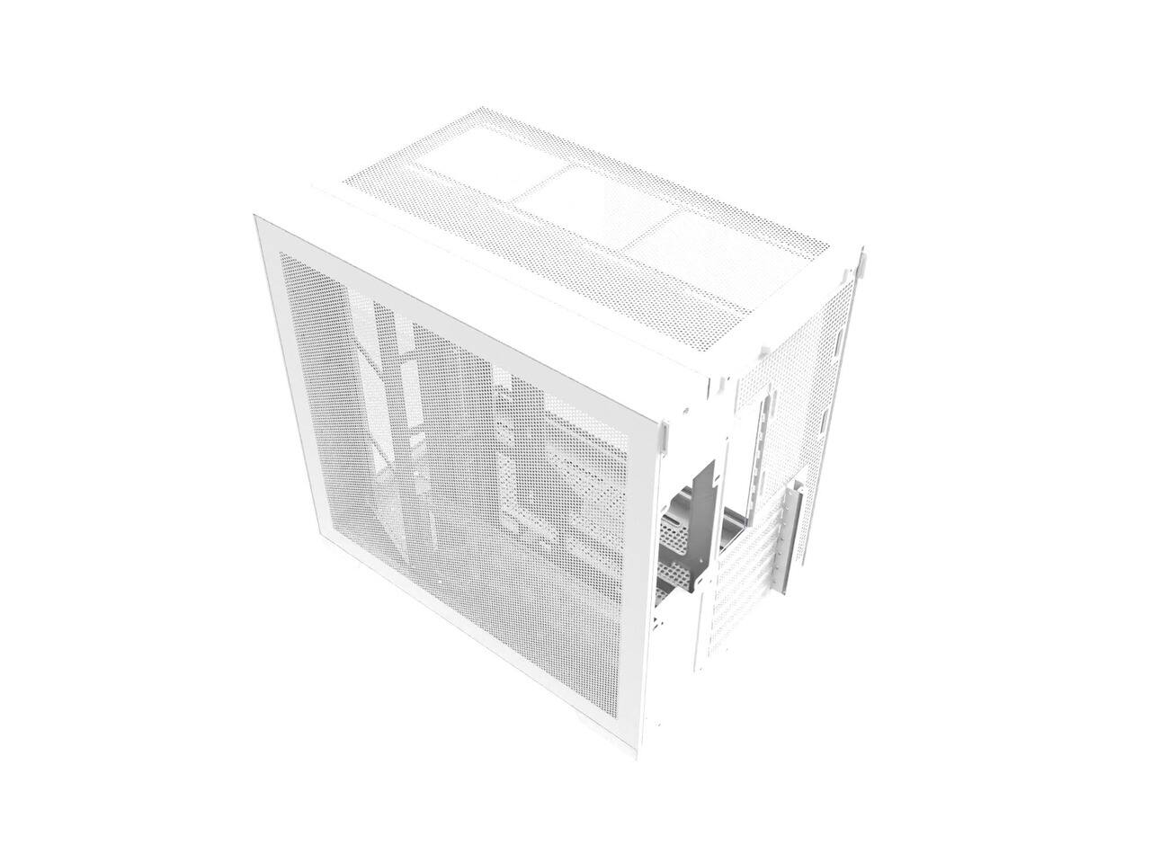 Alt View 4. Super Flower - Super Flower Thunder White / Panoramic Case / Tempered Glass ATX Mid Tower Computer Case - White.