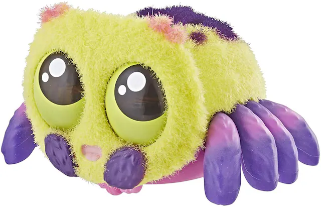 Front. Hasbro - Yellies! Voice-Activated Spider Pet | Lil' Blinks - Yellow.
