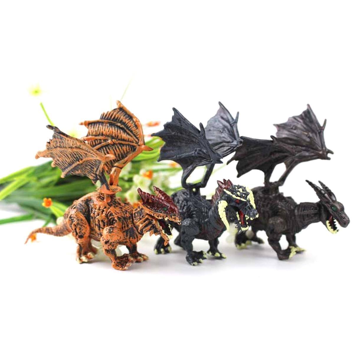 Back. JuzToys - Dragon Figurine Puzzles In Hatching Jurrasic Eggs (12 Eggs Per Pack) - Multicolored.