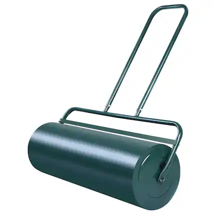 Front. Gymax - Gymax 13 Gallon Lawn Roller Heavy-Duty Steel Push/Pull Sod Roller 24'' x 13'' Green - Green.