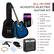 ALL-IN-ONE ACOUSTIC-ELECTRIC GUITAR KIT
- 4 Months Free Lessons
- In-App Digital Tuner
- Guitar
- Carrying Case
- Strap
- Pick Set
- Cleaning Cloth
- 10-Watt Amp
- Extra Strings
- Amp Cable
- Pick Guard
- Capo
- Cable