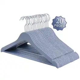 Elama - Home 20 Piece Eco Friendly Coat Hangers - Blue