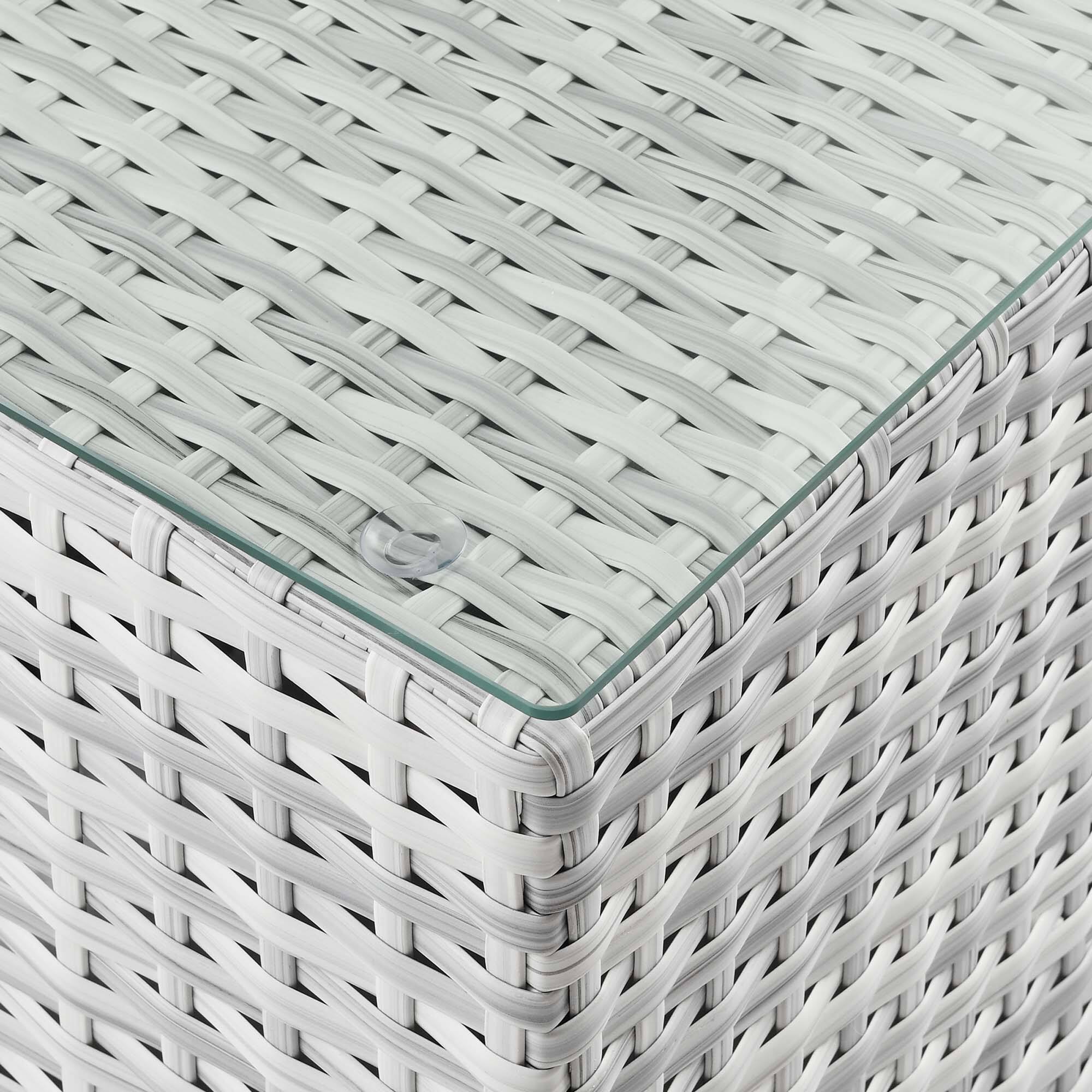 Alt View 2. Modway - Convene Outdoor Patio Side Table by Modway - Light Gray.