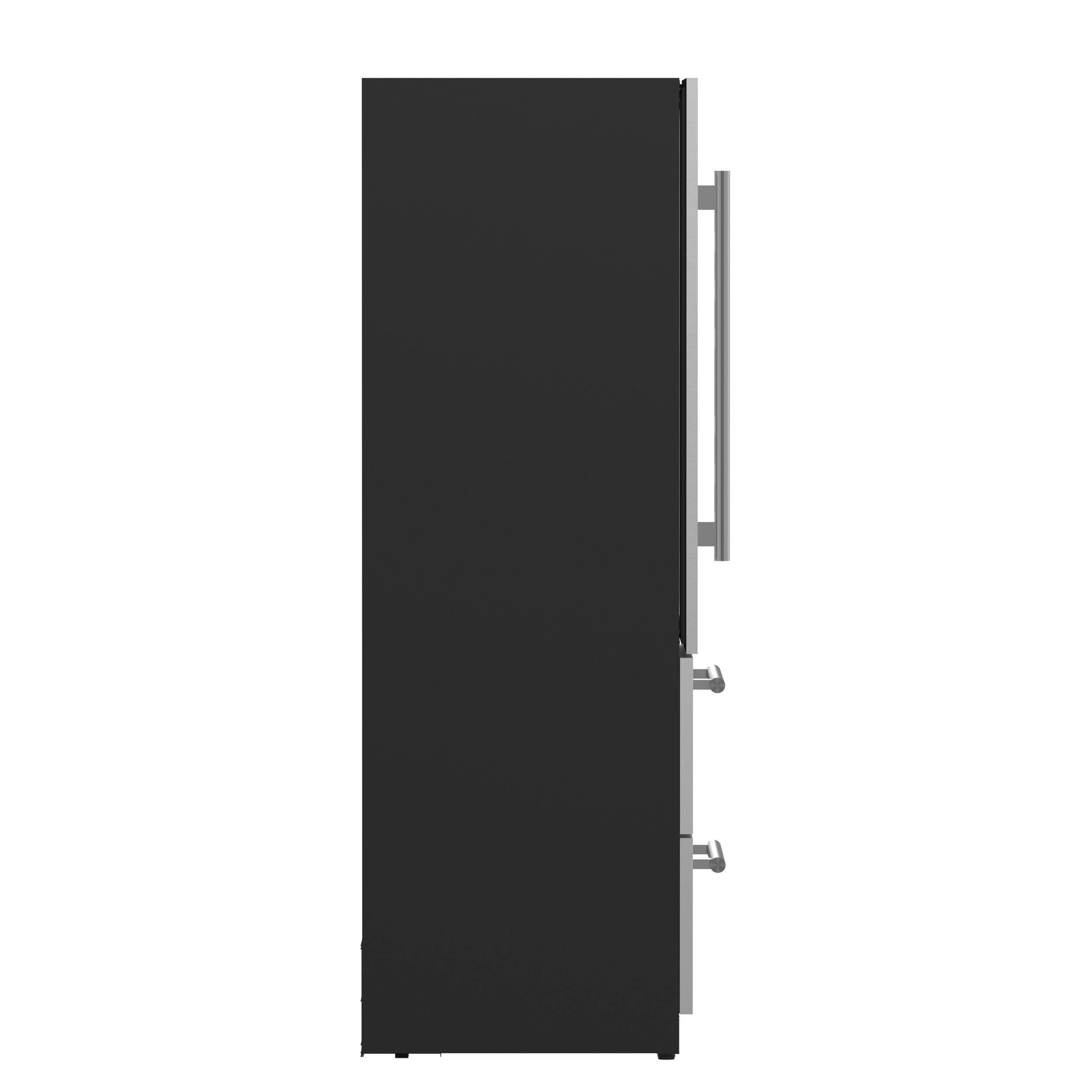 Left. Forno Appliances - Celano 150-Bottle Convertible Dual Zone Wine Cellar and Beverage Cooler - Stainless steel.