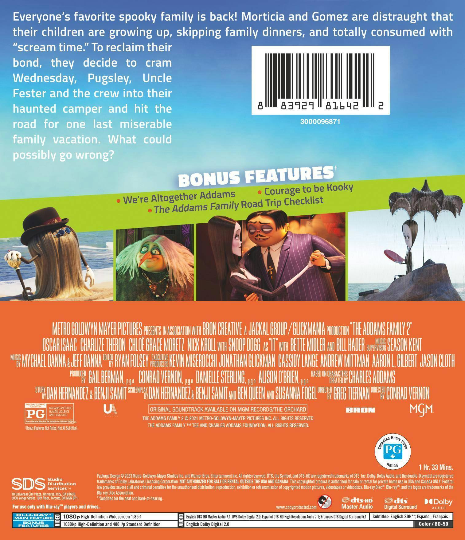 Back. The Addams Family 2 [Blu-ray].