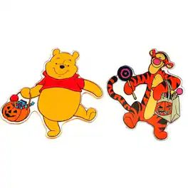 BreeBe - Disney Pooh and Friends Halloween Window Jelz Set of 2 - Multicolor