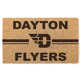 Jardine - Dayton Flyers 18'' x 34'' Team Logo Doormat - Brown
