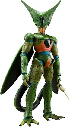 Bandai - Tamashii Nations - Dragon Ball Z - S.H.Figuarts - Cell First Form Action Figure (Reissue) - COLLECTIBLES - Multicolor