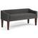 Front. Simpli Home - Parris Upholstered Bench - Dark Grey.