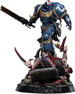 Weta Workshop - Warhammer 40K - Lieutenant Titus - Battleline Edition Polystone Statue - COLLECTIBLES - Multicolor